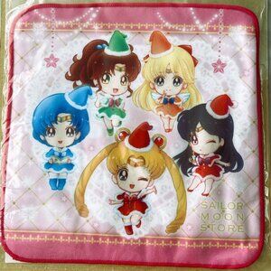 Sailor Moon Store Exclusive - Petit Chara Christmas Mini Hand Towel Santa Girls
